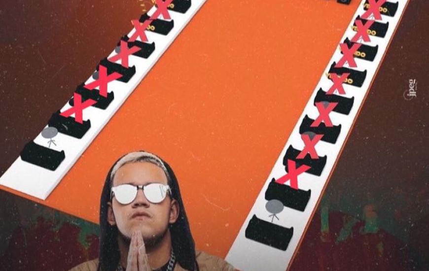 Cartaz da festa funk na Orla