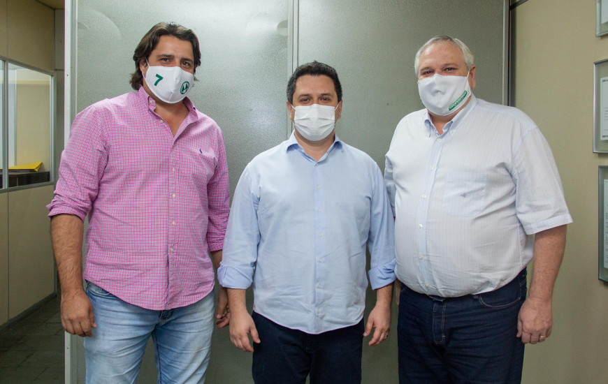 Empresários Oswaldo Stival e Itelvino Pisoni