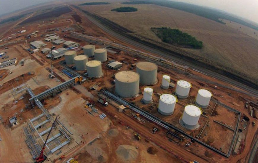 Pátio do Terminal Ferroviário de Porto Nacional