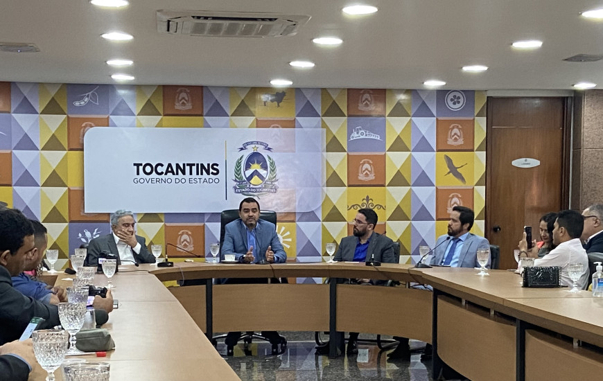 Reunião com profissionais da imprensa aconteceu no Palácio Araguaia