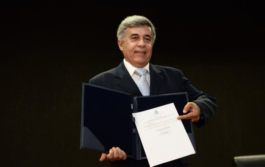 Luiz Antônio da Rocha no dia da posse