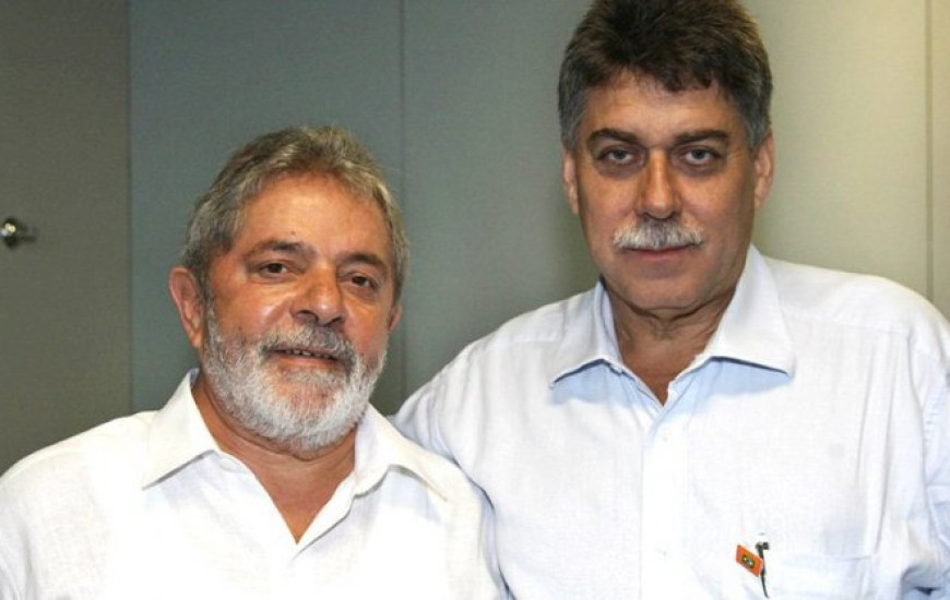 Ex-presidente Lula e o senador João Ribeiro