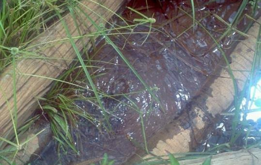 Água estaria sendo desperdiçada em estação