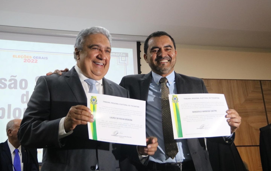 Governador Wanderlei e o vice-governador Laurez Moreira
