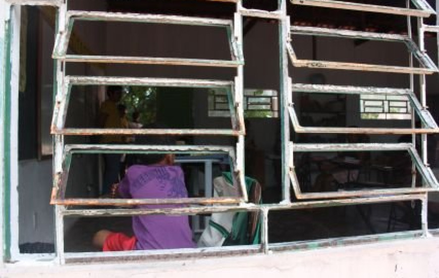 Estrutura das salas de aula está comprometida