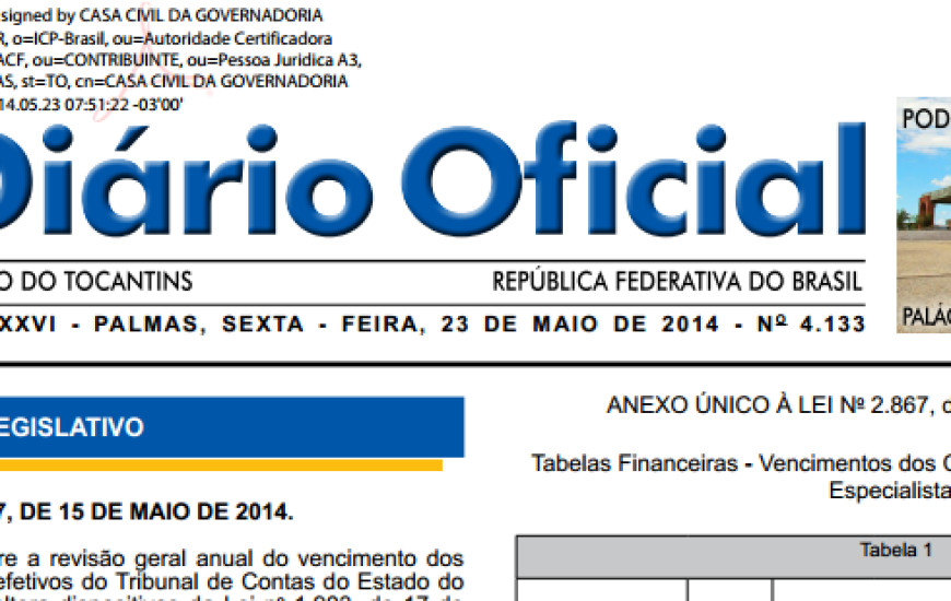 DOE desta 6ª traz nomeações e designações