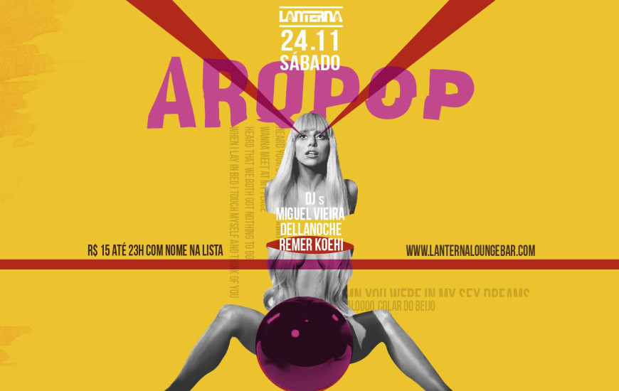 Lanterna e Toca TOCA no ENEA SIARA lançam a festa ARQPOP neste sábado