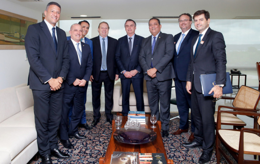 Encontro entre Bolsonaro, Carlesse, parlamentares e ministros