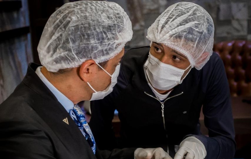 Leonardo no consultório do Dr. Viotto