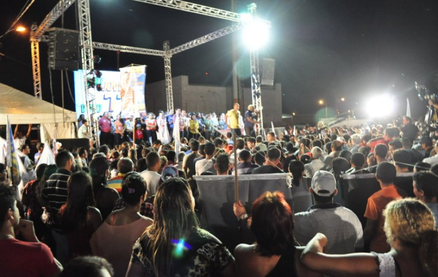 Comício de Sandoval no Taquari