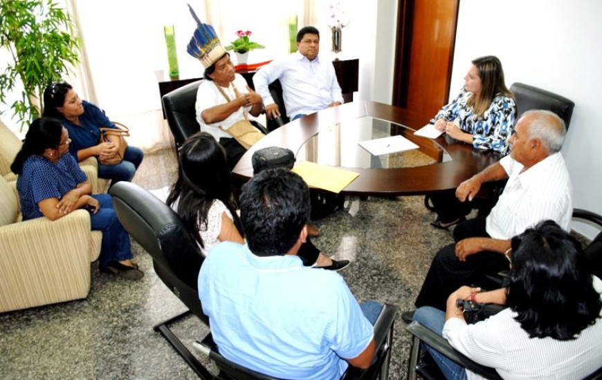 Vice-governadora recebeu os indígenas