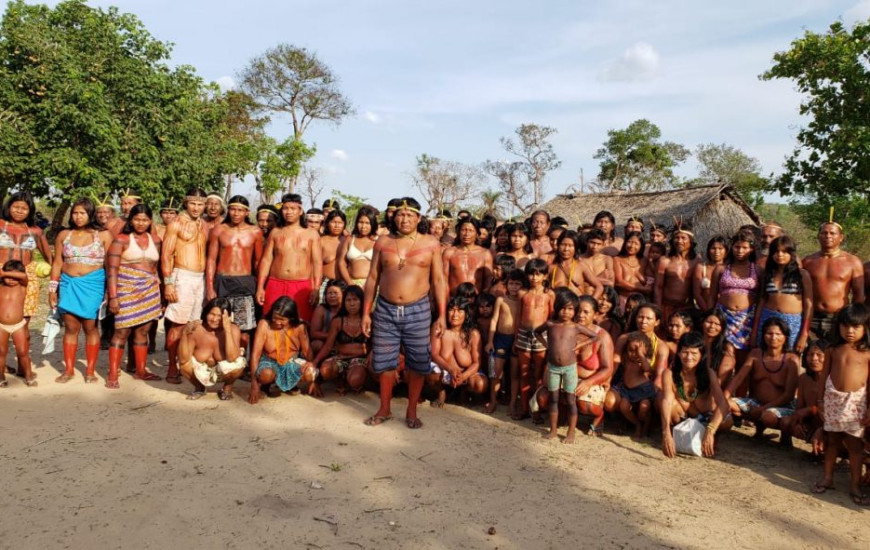 Reunião do povo Krahô realizada em 2019.