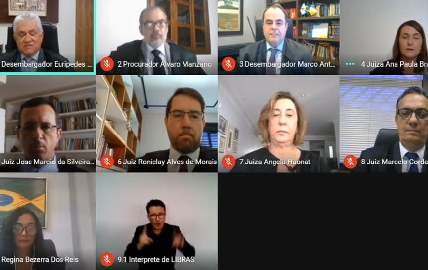 Reunião do Pleno do TRE que provou contas de campanha do deputado Tiago Dimas 