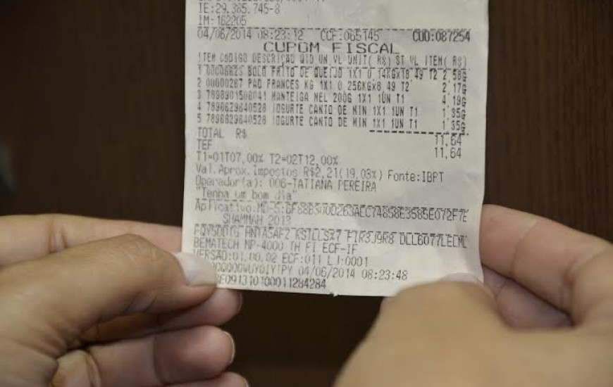 Nota Fiscal deverá ter detalhamento de imposto