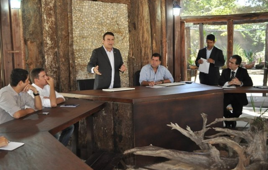 Eduardo e Amastha, na apresentação do projeto