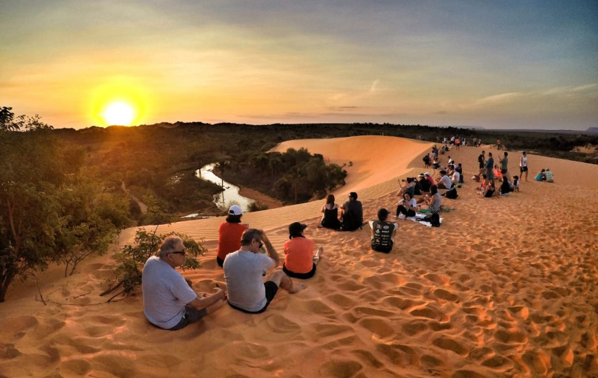 Atrativo das Dunas é ponto de parada obrigatório aos que visitam o Jalapão