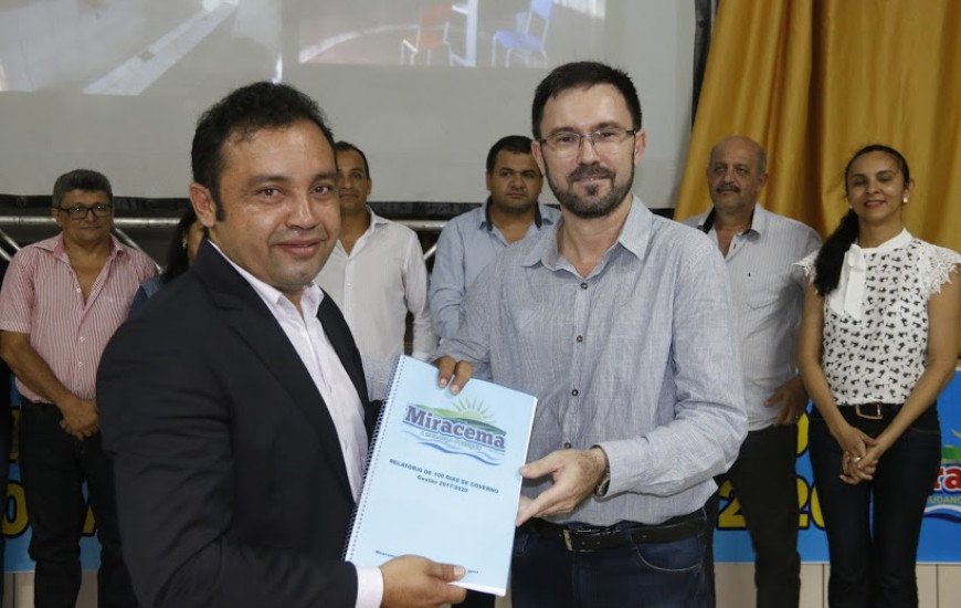Prefeito de Miracema apresenta relatório