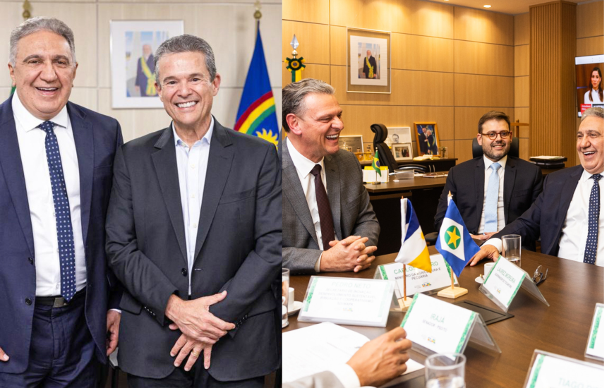 Laurez e André de Paula (à esq) e com Fávaro à direita