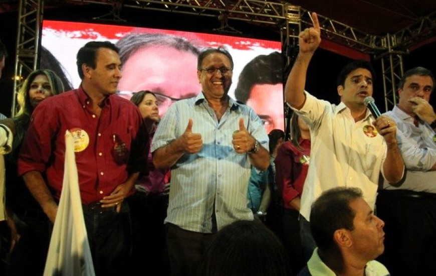 Miranda em comício no Taquari