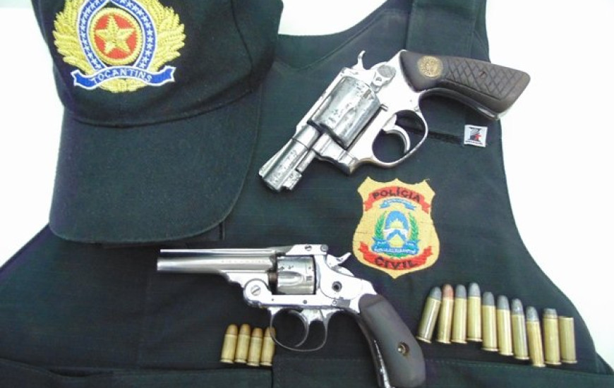 Armas foram apreendidas pelas Polícias