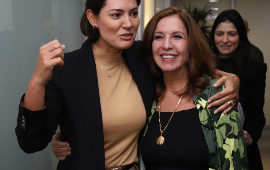 Michelle Bolsonaro e Nilmar Ruiz