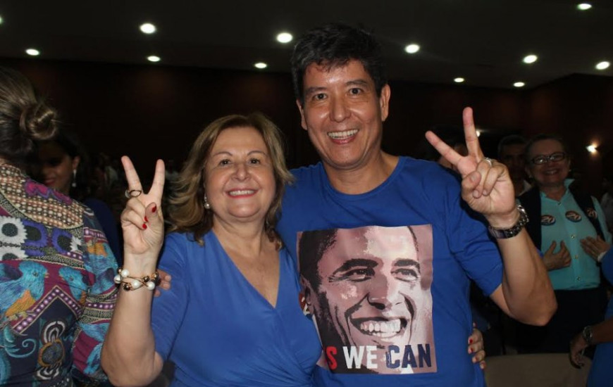 Walter Ohofugi e Lucélia Sabino celebram vitória