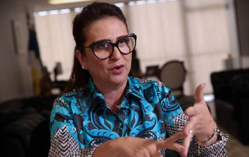 A senadora Kátia Abreu (PDT-TO), candidata a vice na chapa de Ciro Gomes