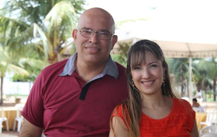 Melck Aquino e Juliana Arraes, organizadores