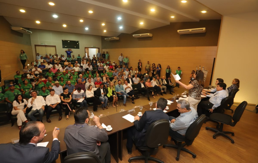 Solenidade de assinatura do Termo de Cooperação.