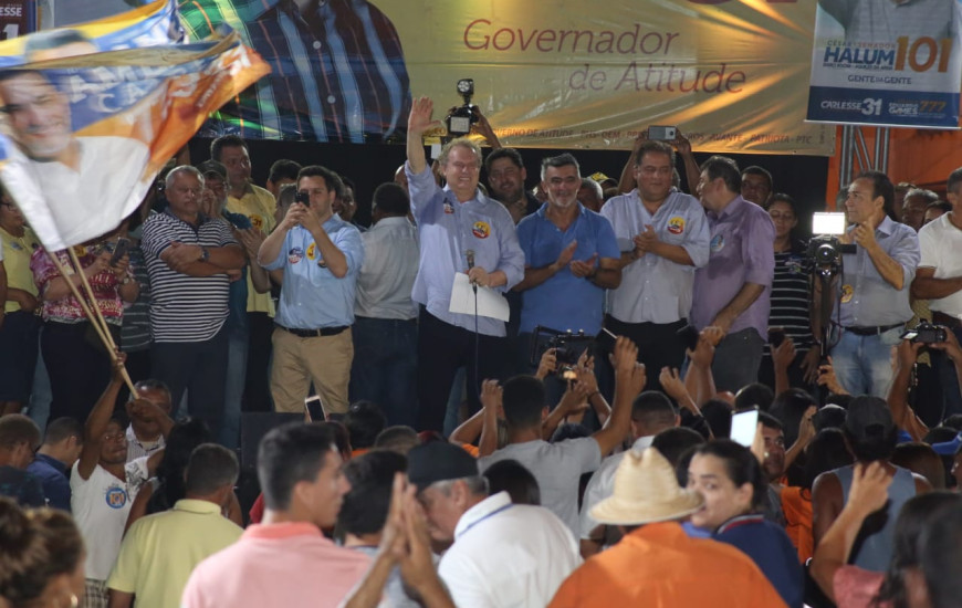 Carreata marcou início do comício em Augustinópolis