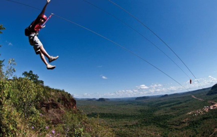 As tirolesas estão entre as principais atrações