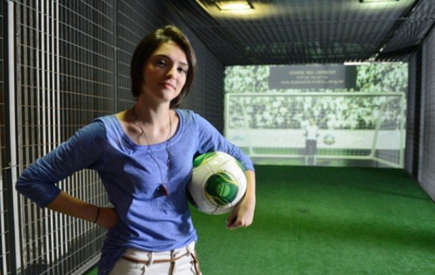 Mini stand divulga novela