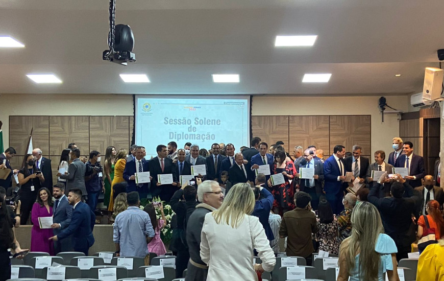 Cerimônia de diplomação dos candidatos eleitos.