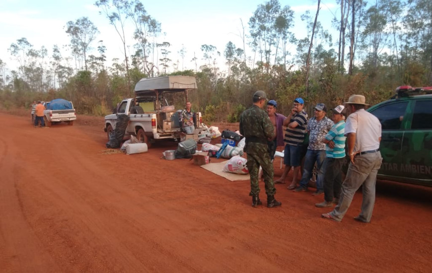 Abordagem em zona rural do município.