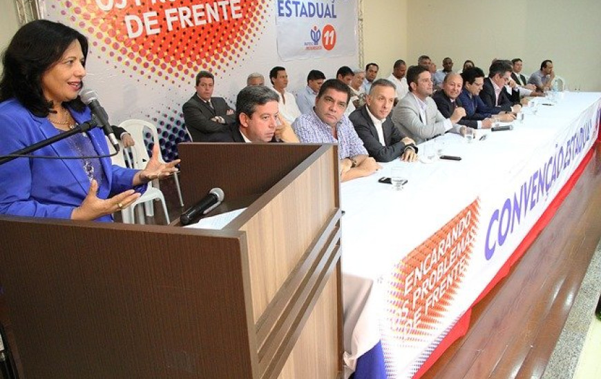 Deputada Valderez em convenção do PP