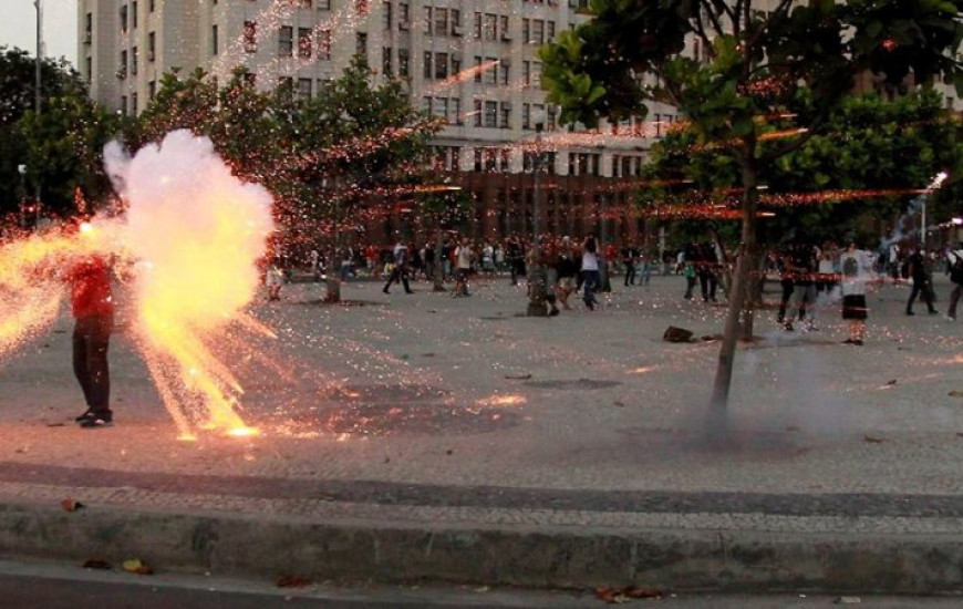 Santiago foi atingindo quando cobria manifestação