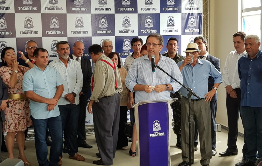 Miranda falou com a imprensa após inauguração de reforma do Igeprev