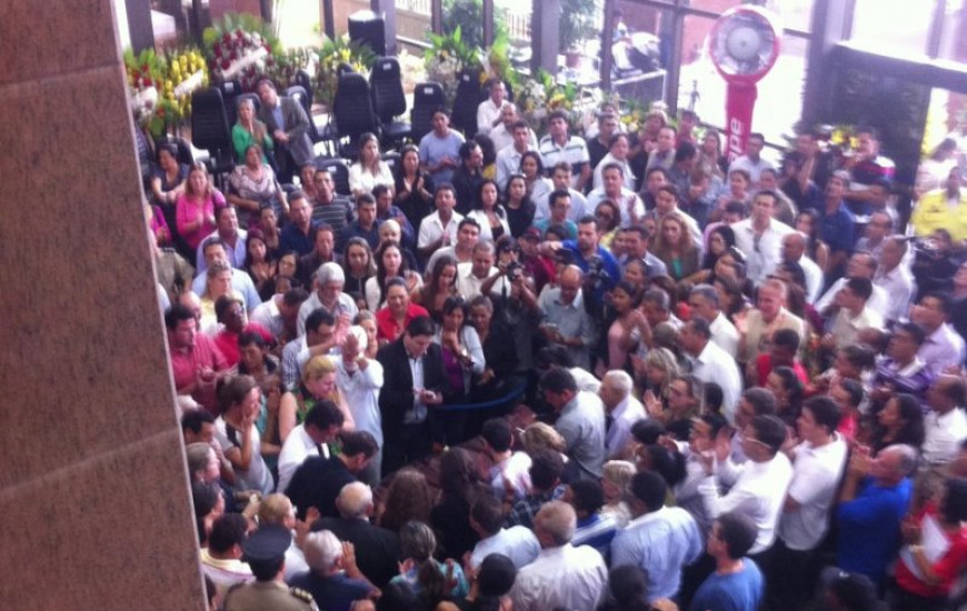 Velório do senador no Palácio Araguaia