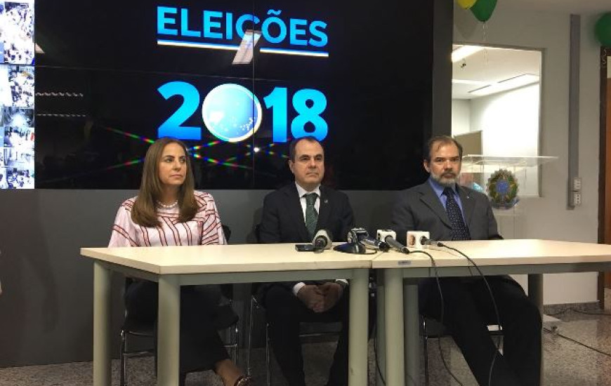 Presidente do TRE fala à imprensa após a eleição