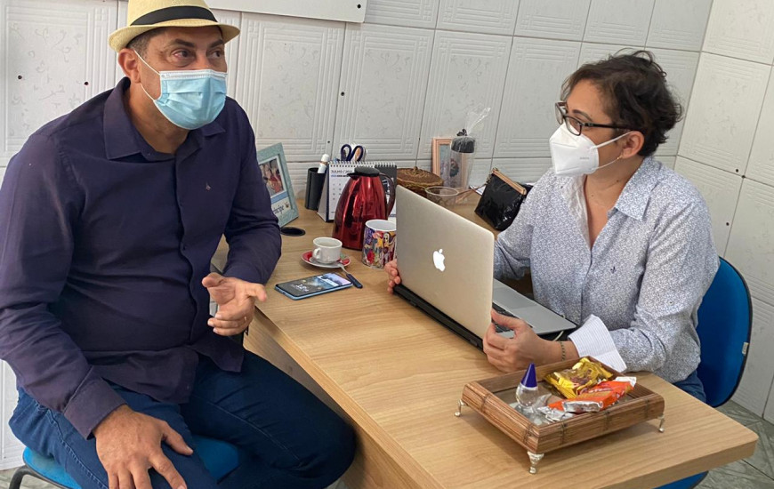 Prefeito Júnior Noleto visitou a sede do T1 Notícias.