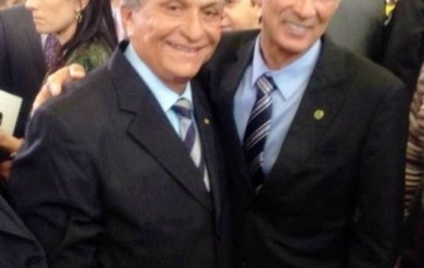 Deputado com o ministro da Agricultura