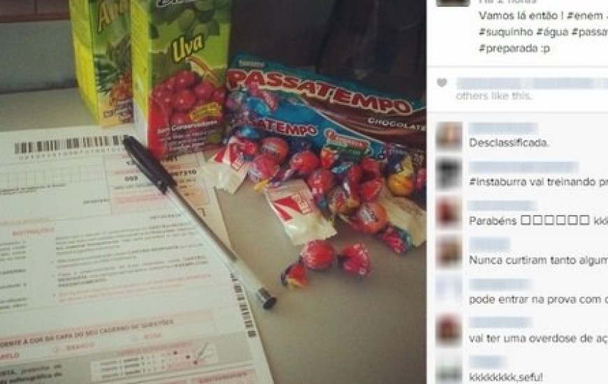 Candidatos que vazaram fotos desclassificados