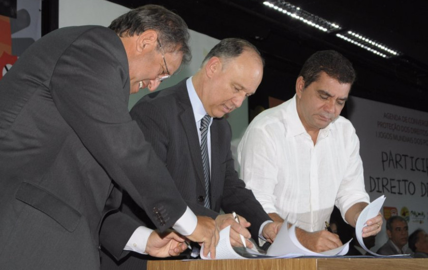 Miranda, Pepe e Amastha assinam Termo