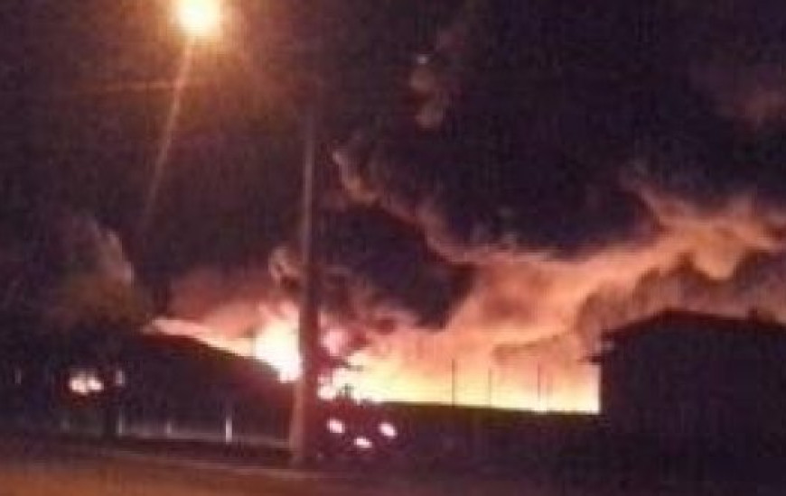 Incêndio destruiu cisternas em Taguatinga