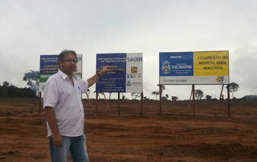 Miranda no local onde será o HGA: só placas