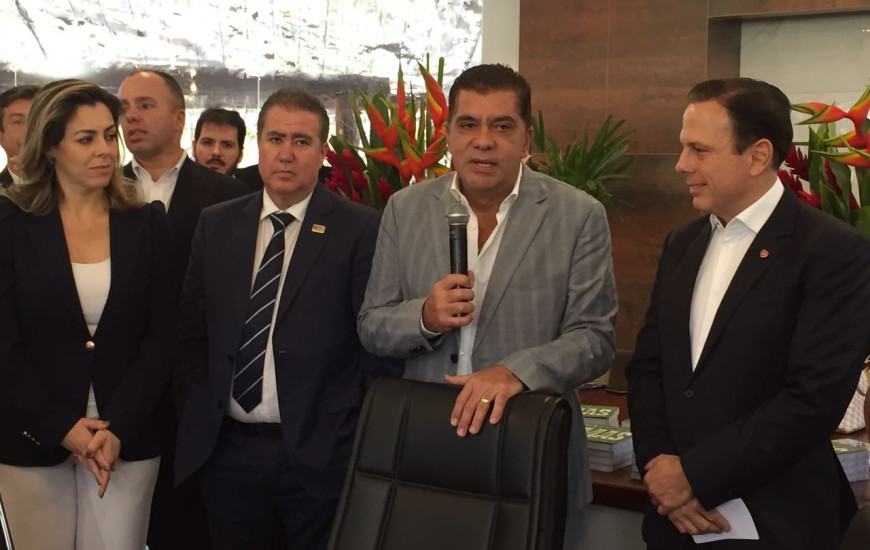João Dória com o prefeito Carlos Amastha, em Palmas