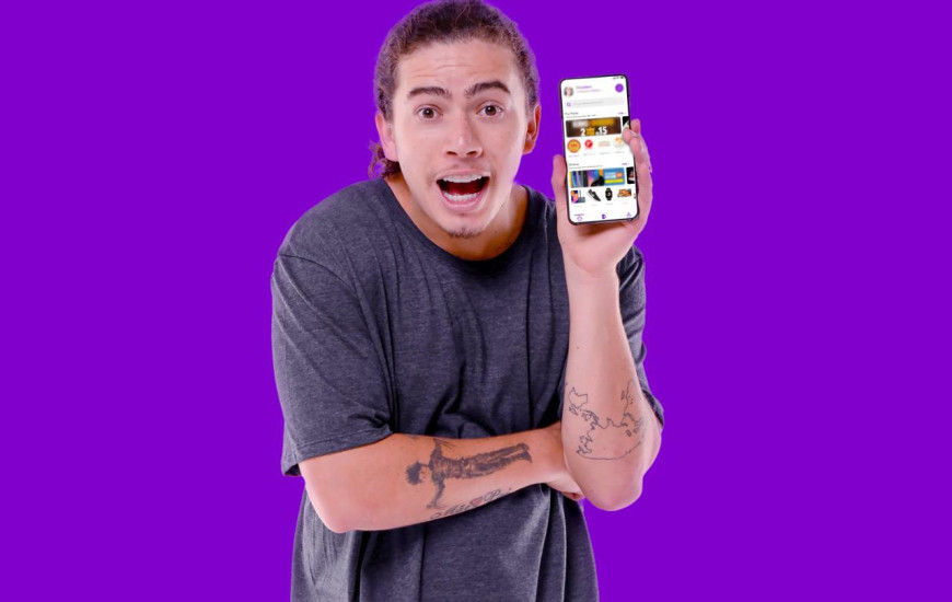 Whindersson Nunes, um dos sócios do aplicativo.