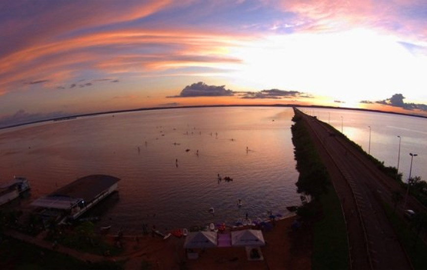 Paisagem na Praia da Graciosa