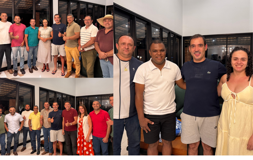 Da esq/dir: Vicentinho com lideranças de Santa Tereza, Ponte Alta e Lagoa do TO