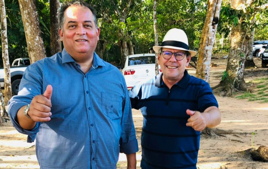 Eduardo Gomes e Ronaldo Dimas em encontro em Araguaína.